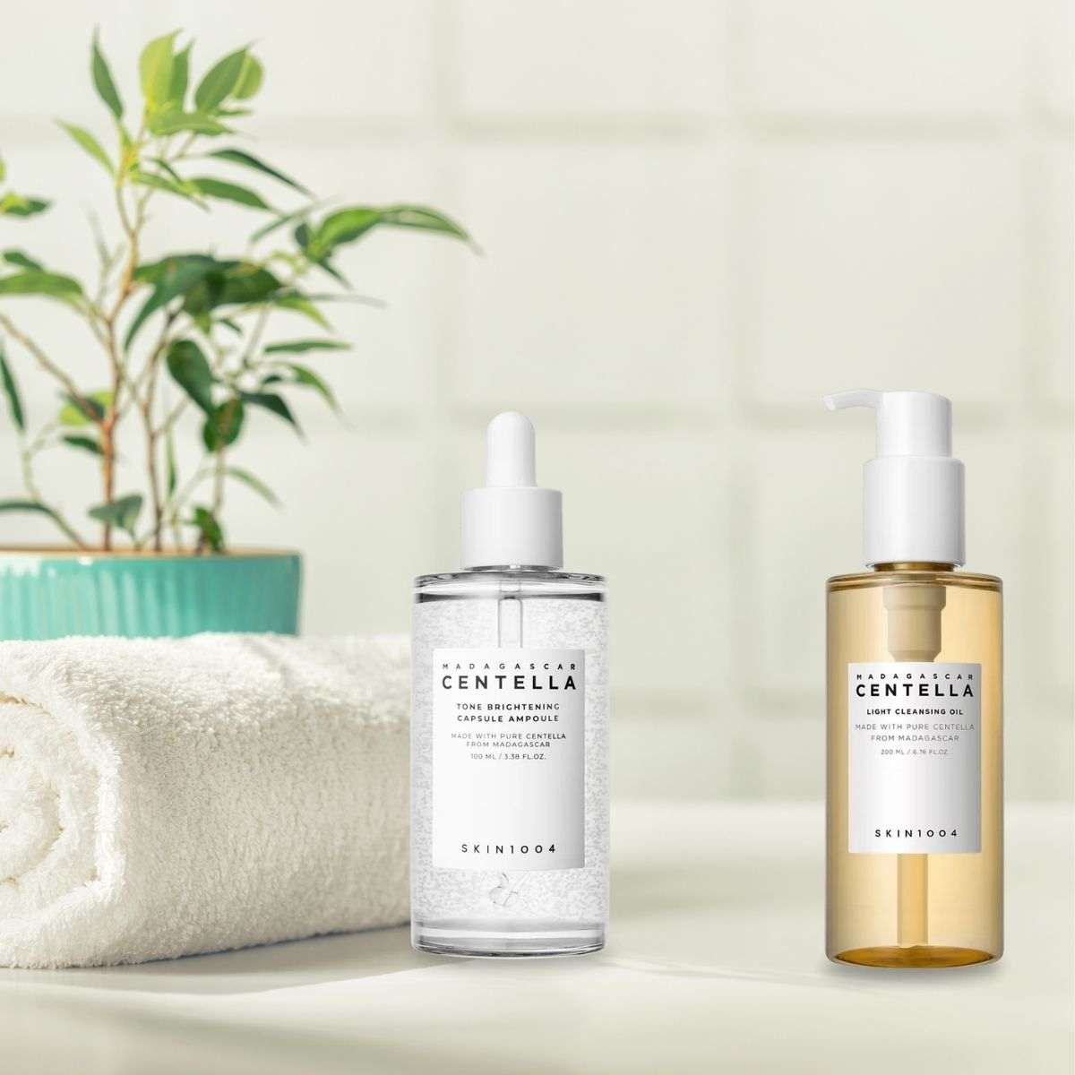 SKIN1004 Madagascar Centella Light Cleansing Oil 200ml SKIN1004 Tone Brightening Capsule Ampoule 100ml