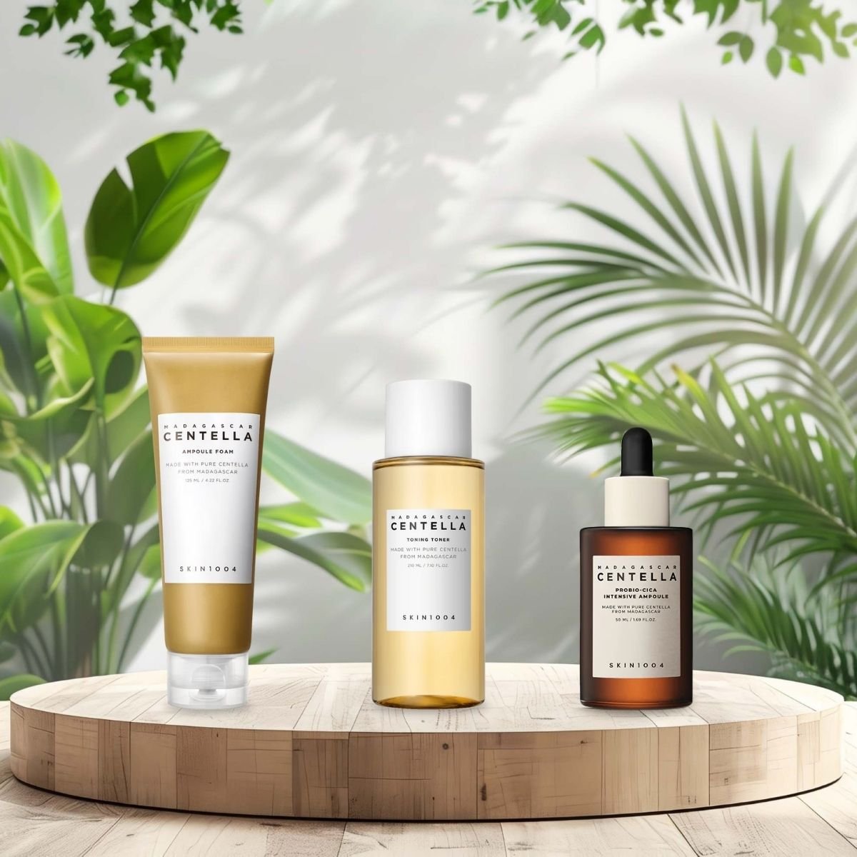 SKIN1004 Madagascar Centella Ampoule Foam 125ml SKIN1004 Madagascar Centella Toning Toner 210ml SKIN1004 Madagascar Centella Probio-Cica Intensive Ampoule 50ml